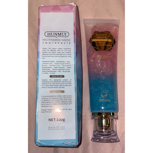 NEW Bright White‎ Niacinamide Whitening Toothpaste, Peppermint, Viral on Tiktok - Picture 10 of 11